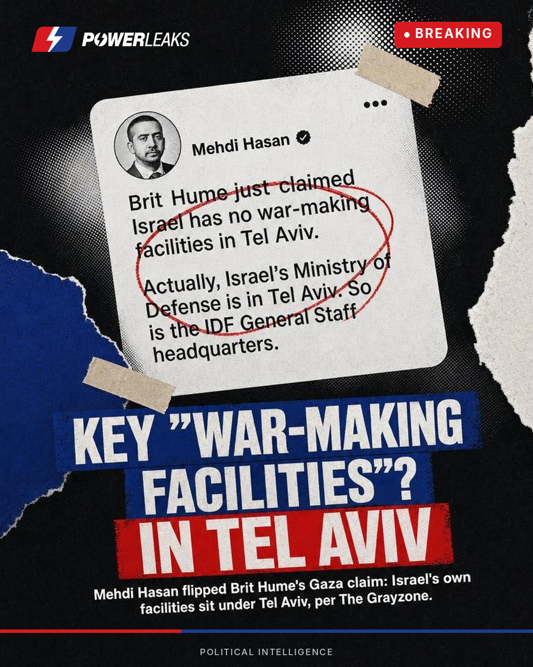 Hasan demolishes Hume's Gaza war-making facilities claim