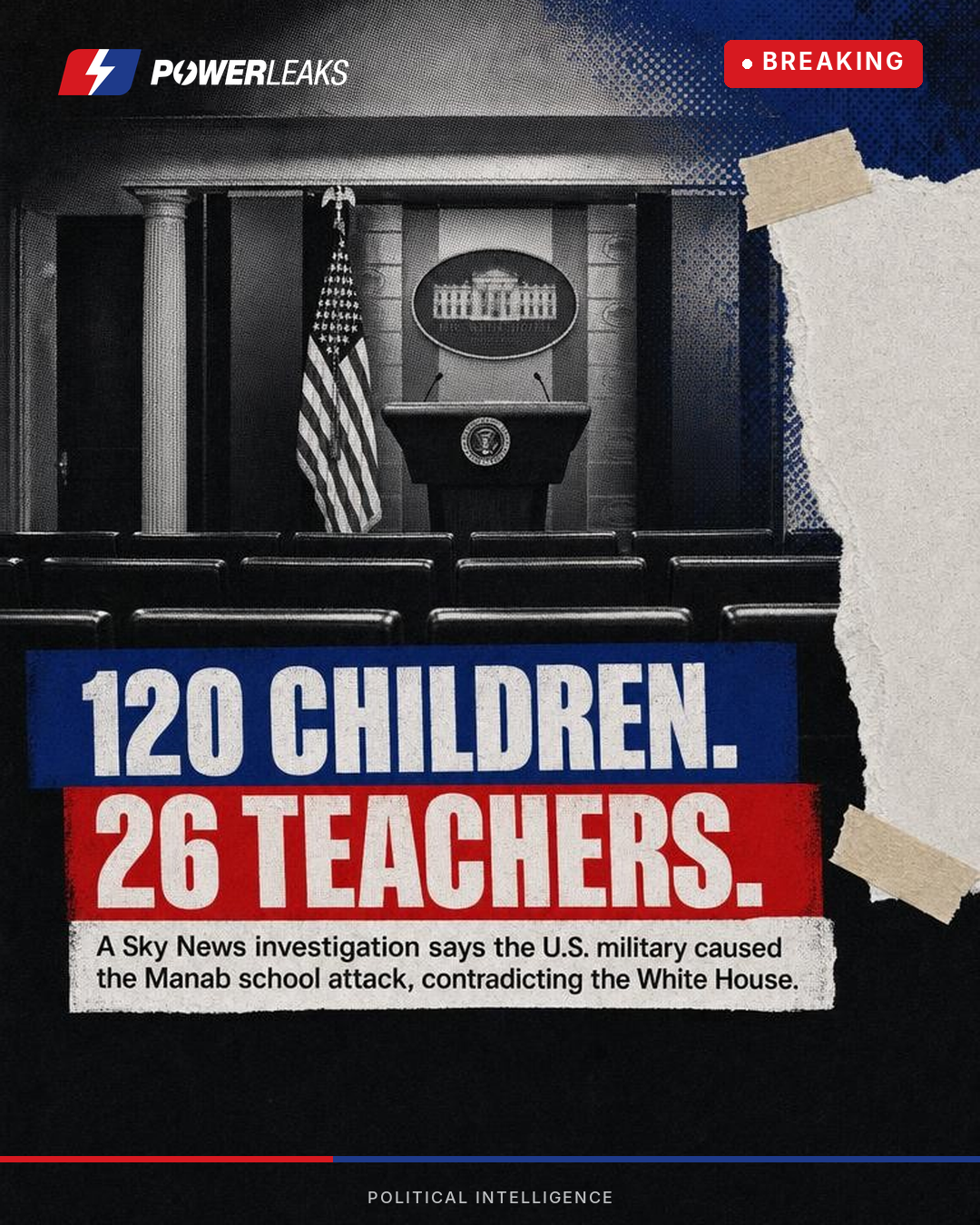 Sky News confronts White House over school attack claims