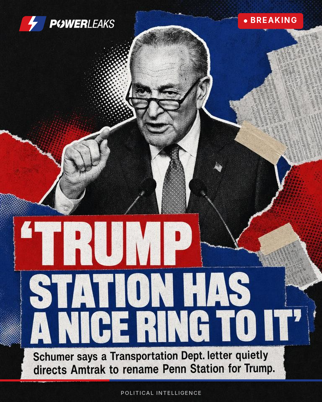 Schumer says Trump wants his name on Penn Station