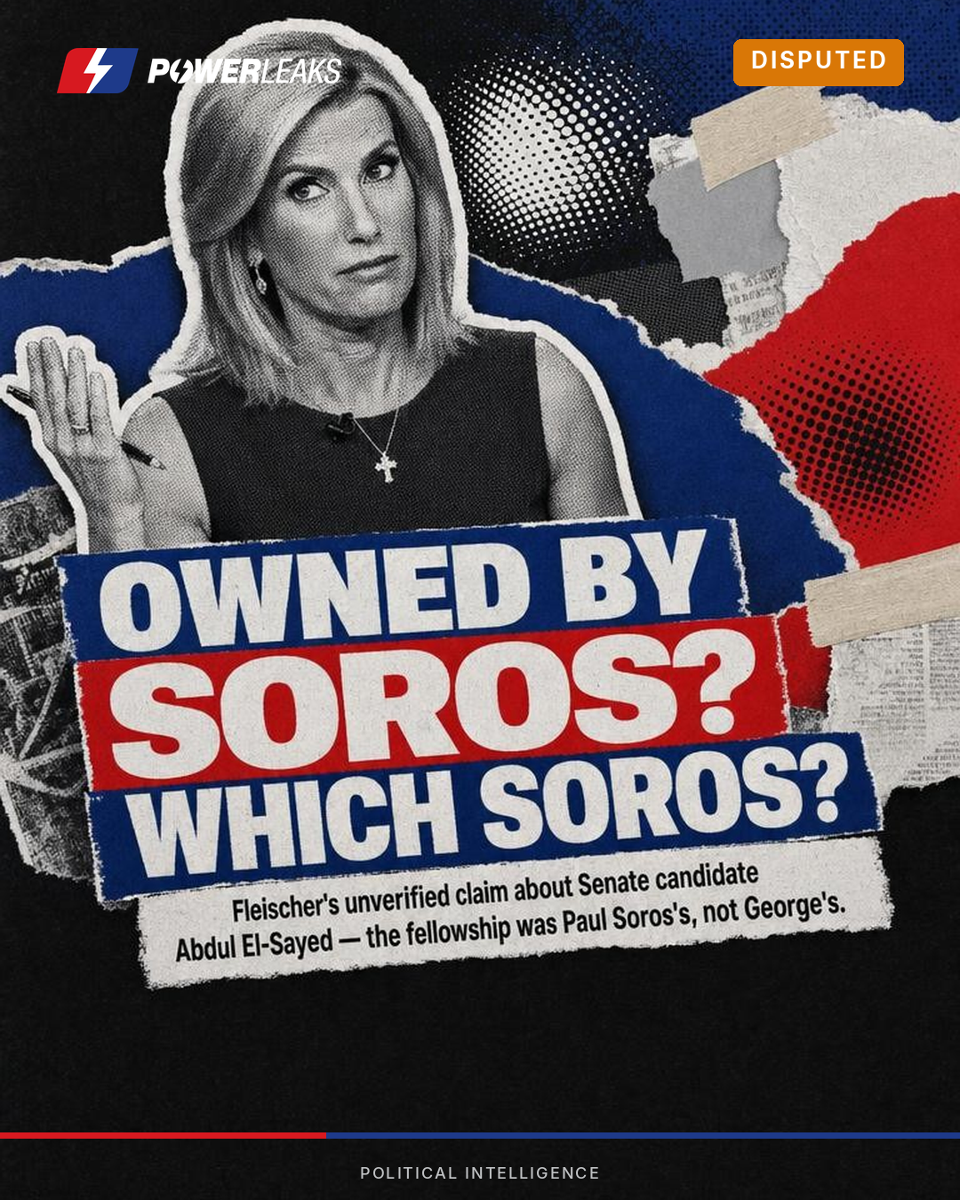 Ingraham Retweets Soros Funding Claim About Senate Candidate