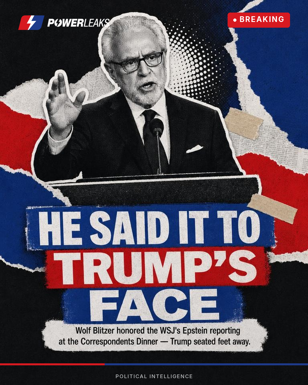 Blitzer honors WSJ Epstein-Trump reporting near Trump