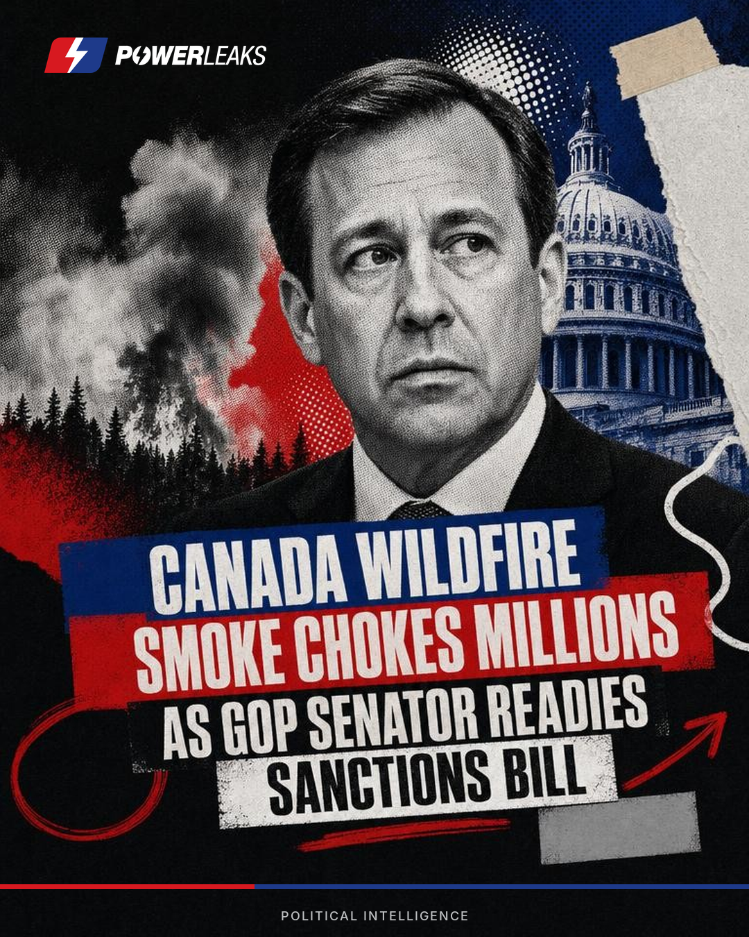 Canada wildfire smoke chokes millions as GOP senator readies sanctions bill